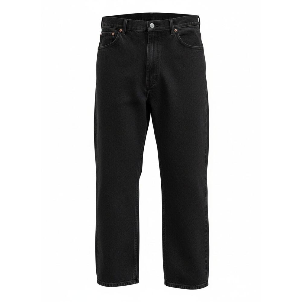Levi's 550 Men's Relaxed Fit Jeans Black Denim 5-Pocket Straight Leg Size 40X30